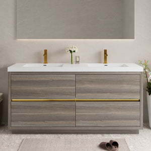 Bathin Freestanding Bathroom Vanity With Double Sinks
