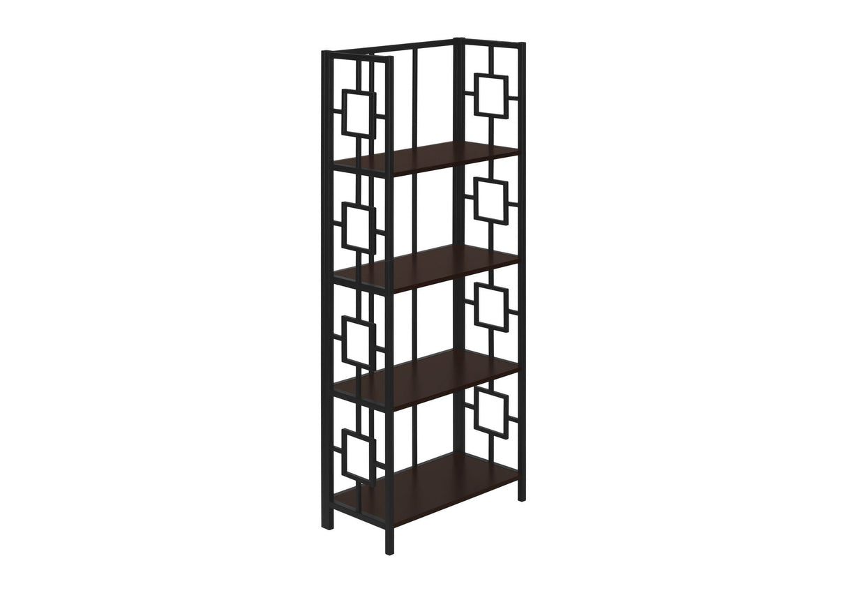 Bookshelf, Bookcase, Etagere, 4 Tier, For Office, Contemporary & Modern - Espresso - Best Buy Furniture
