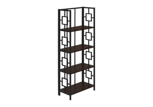 Bookshelf, Bookcase, Etagere, 4 Tier, For Office, Contemporary & Modern - Espresso - Best Buy Furniture