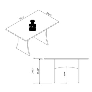 Coney - Modern Dining Table