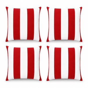 2 Pack Outdoor Pillow Covers - 18x18 Inch, Water-Repellent