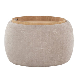 Tray - Pouf Contemporary Ottoman