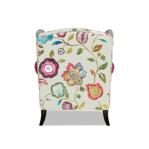 Anya Boho Chic Wingback Accent Arm Chair