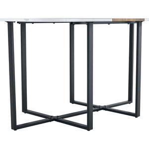 2 Tone Dining Table For Modern Minimalist And Industrial Styles