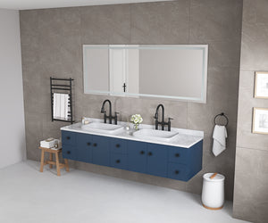 96" x 36" LED Bathroom Mirror with Front and Backlight