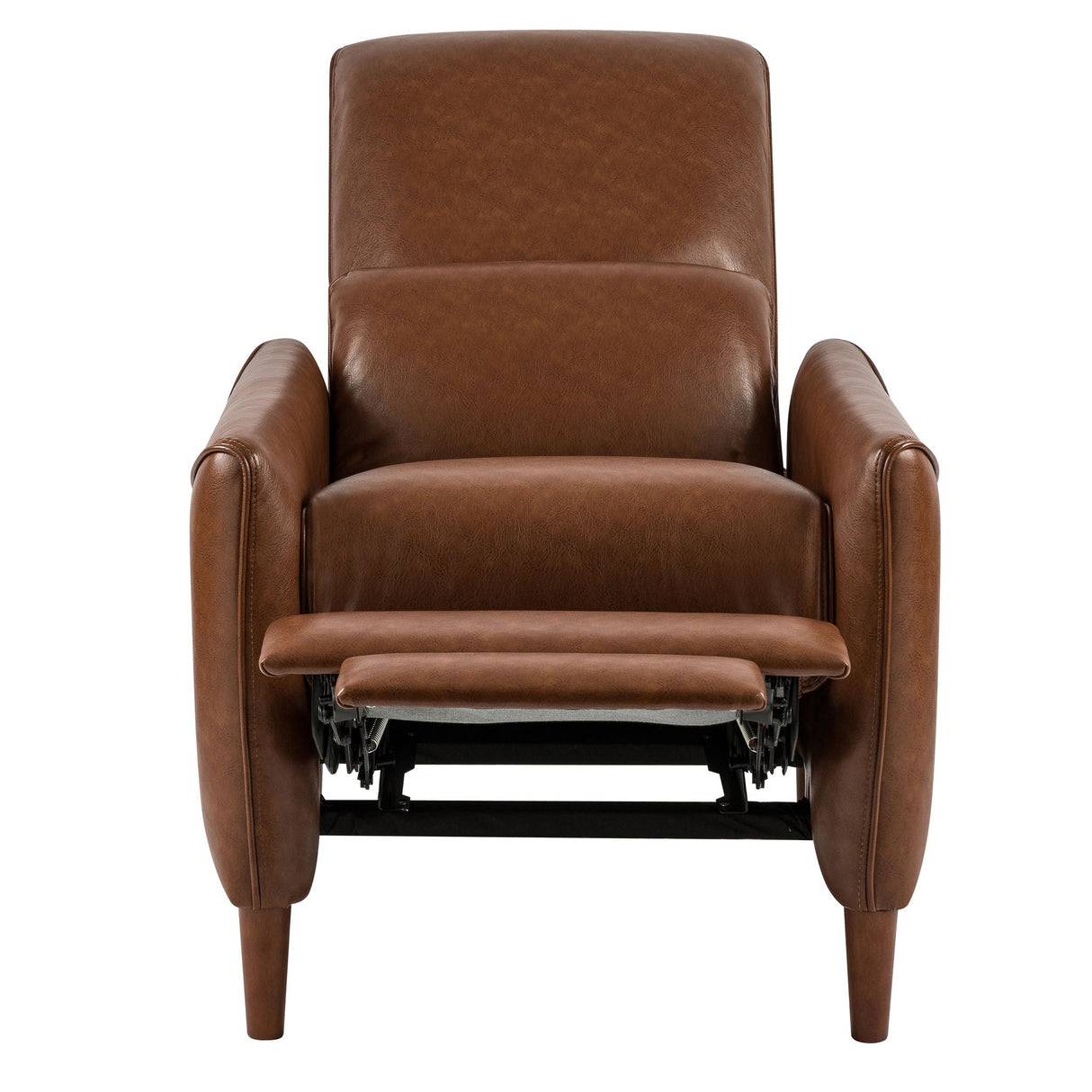 Upholstered Push Recliner Chair With Rubber Wood Legs For Living Room - Best Buy Furniture