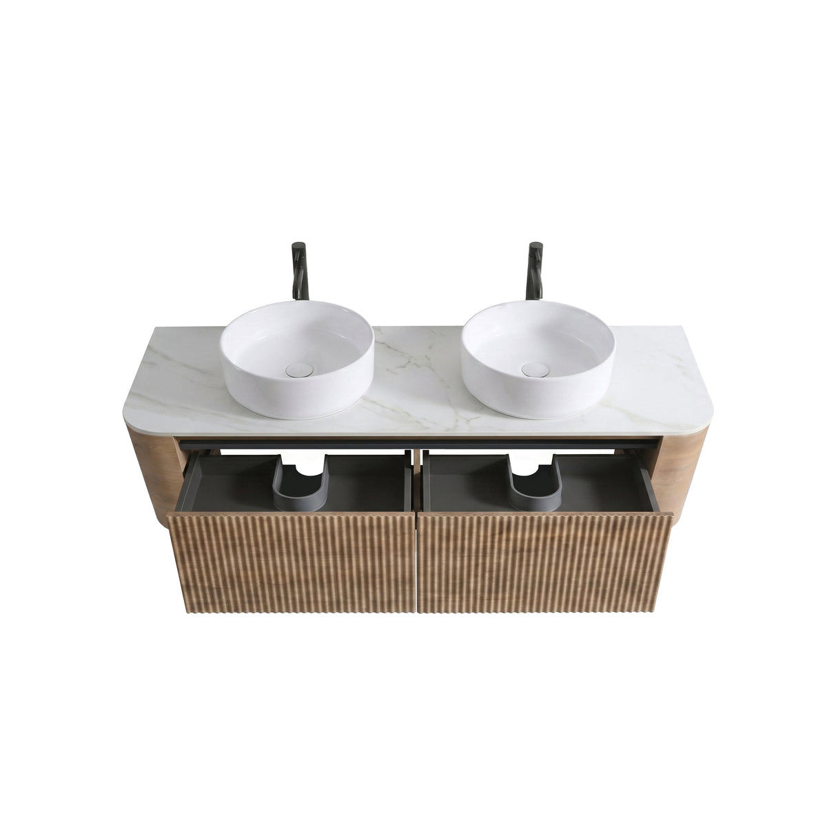 Erba 60 Inch Bathroom Vanity with Sink in Honey