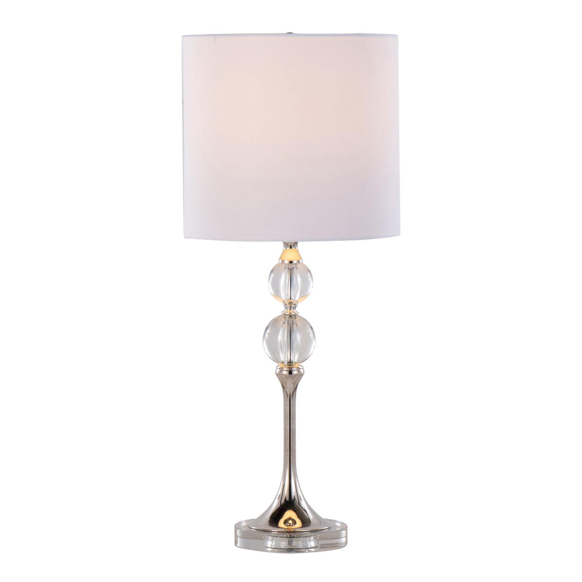 26" Contemporary Crystal Table Lamp