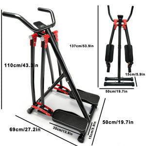 Air Walking Elliptical Machine - Foldable Cardio Cross Trainer