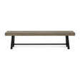 Outdoor Patio Bench - Gray / Rustic Metal - Best Buy Furniture
