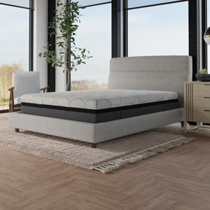 Hybrid-copper-gel-cooling-memory-foam-mattress-with-edge-support-and-air-ridge-foam-Mattresses