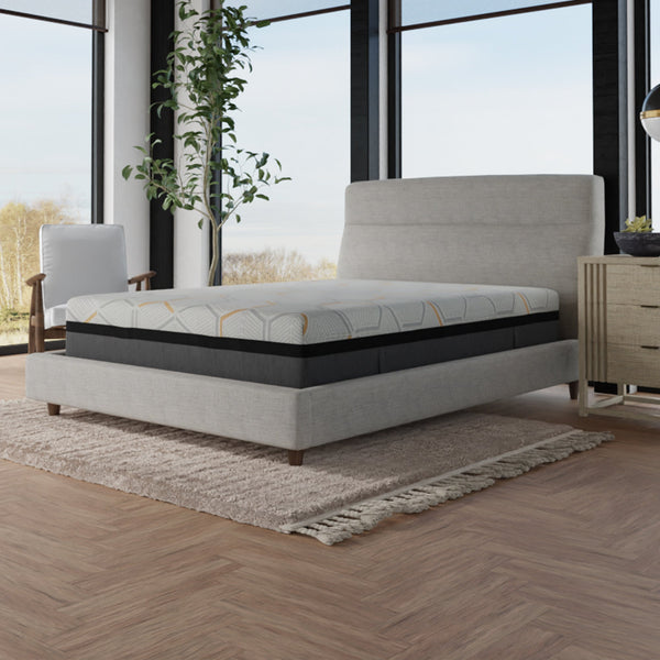 Hybrid-copper-gel-cooling-memory-foam-mattress-with-edge-support-and-air-ridge-foam-Mattresses