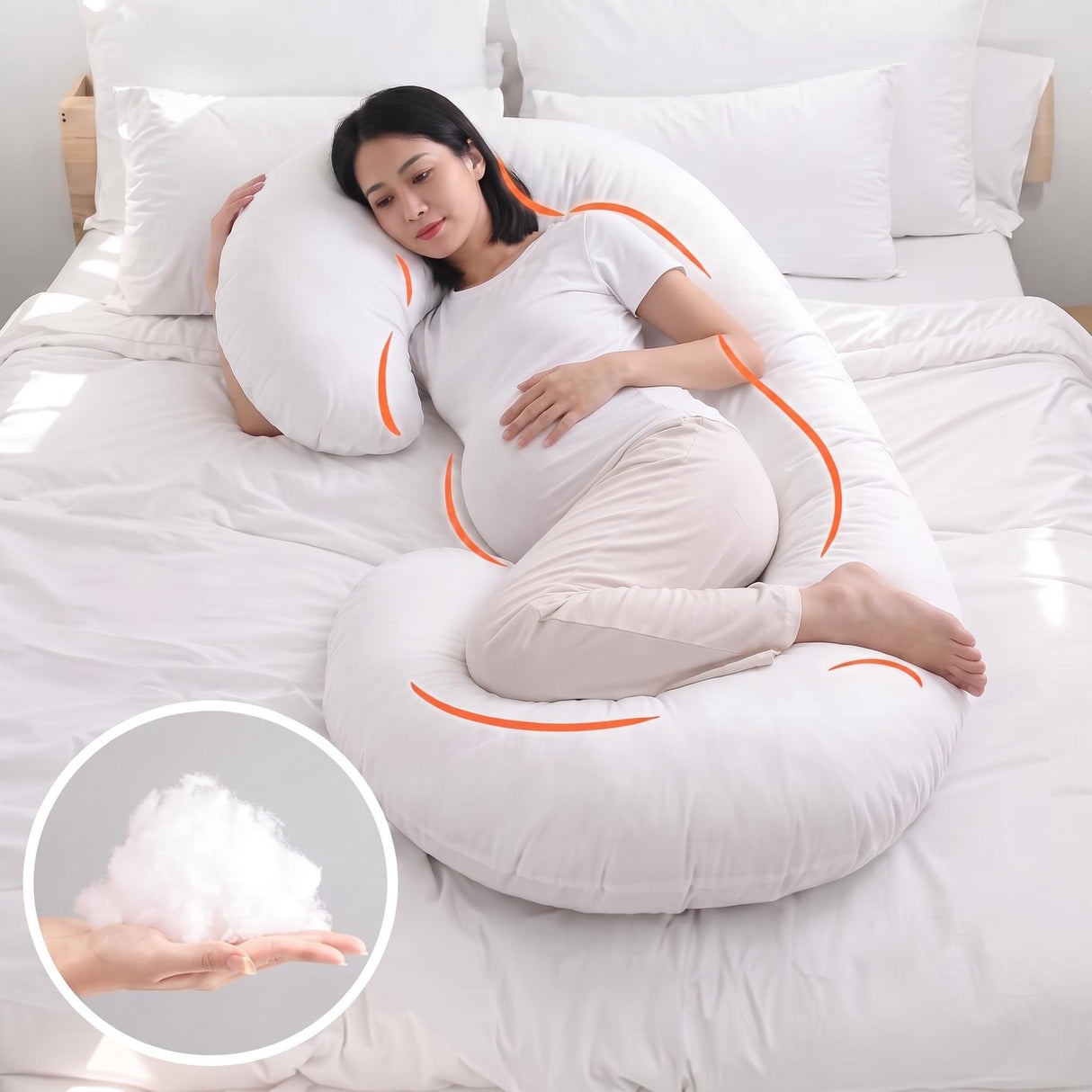 C-Shape Pregnancy Body Pillow