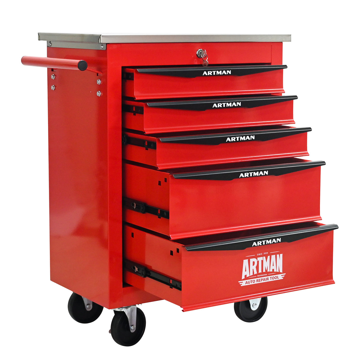 5 Drawers Multifunctional Tool Cart with Wheels