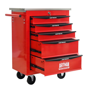 5 Drawers Multifunctional Tool Cart with Wheels