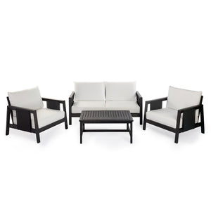 4-Piece Outdoor Sofa Set with Cushions
