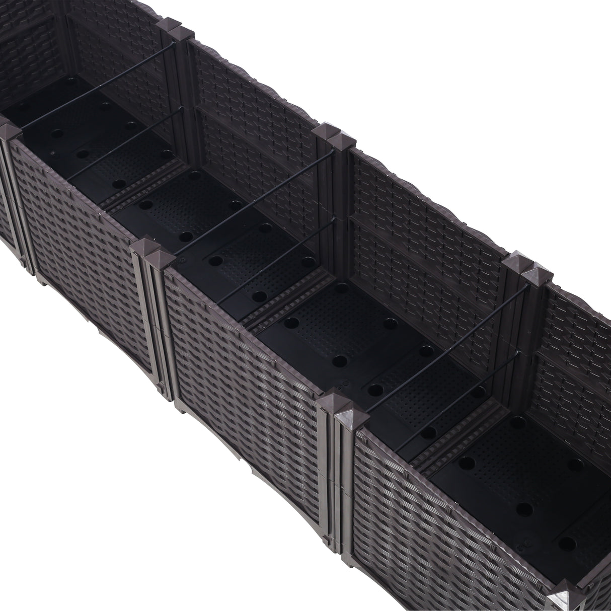 Deep Raised Garden Bed Plastic Planter Boxes