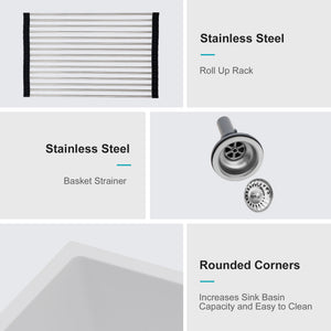 Granite Composite Double Bowl Undermount Kitchen Sink