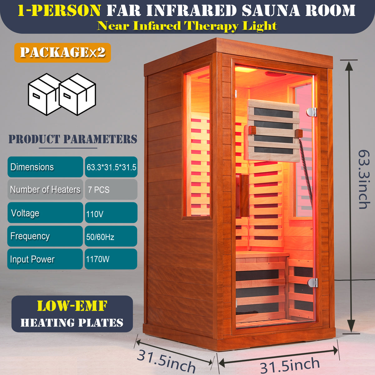 Infrared Sauna with Bluetooth Audio