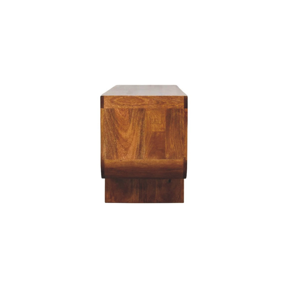 Solid Wood Orion Curved Media Unit