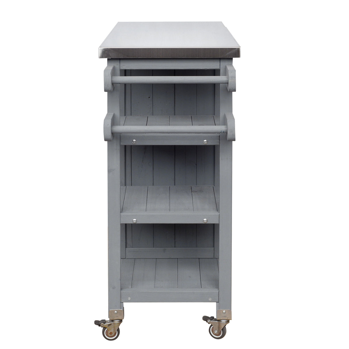 Foldable Outdoor Kitchen Island With Storage Cabinet