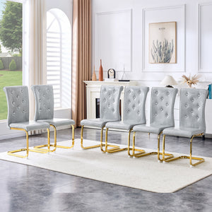 Elegant Design Alligator Skin Upholstered Dining Chairs
