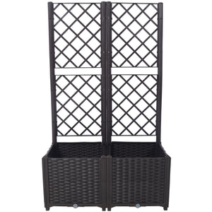 Poly Rattan Garden Planter