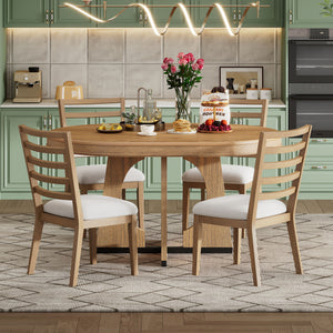 Round Dining Table Set For 4 With Chairs