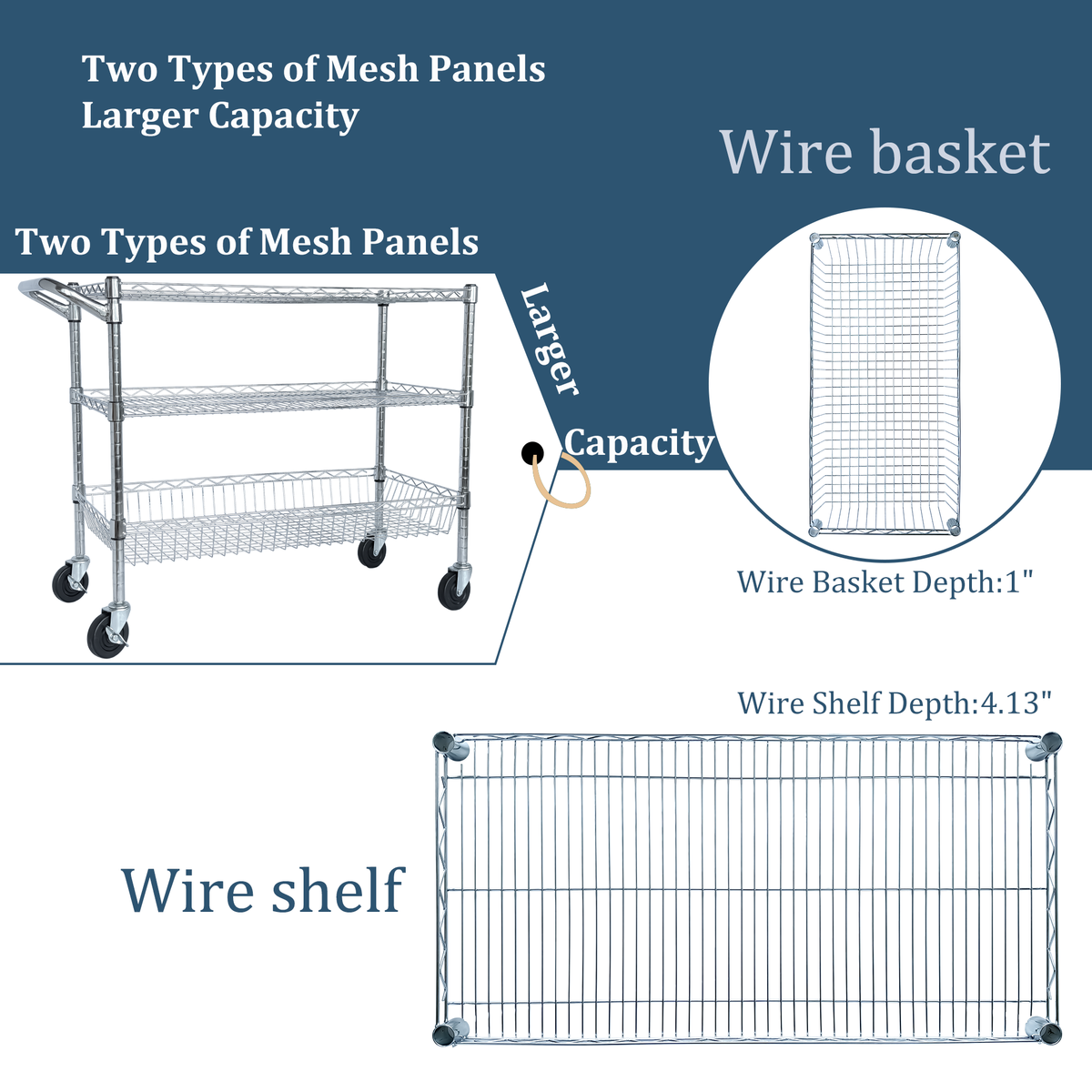Heavy Duty Rolling Utility Cart