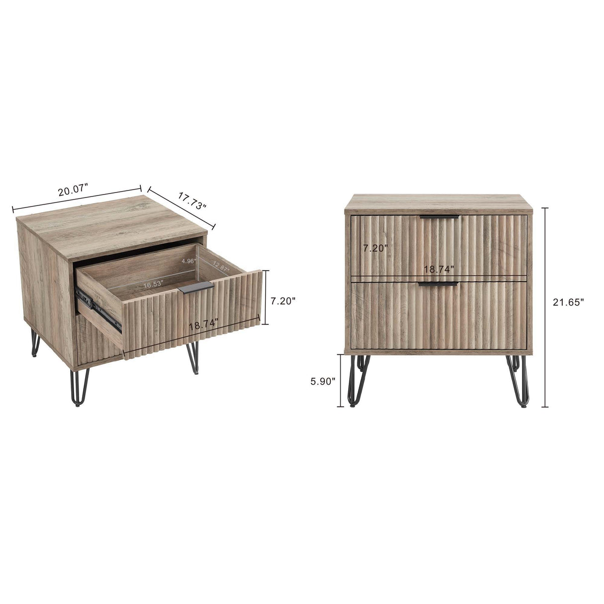 Dumbo - Nightstand With 2 Drawers