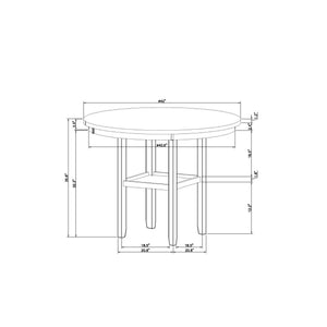 Greta - Bar Table - Antique White