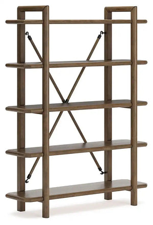 Roanhowe - Bookcase - Brown - Best Buy Furniture