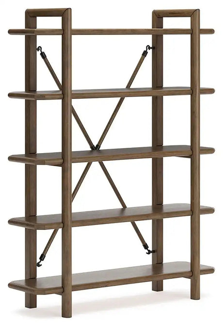 Roanhowe - Bookcase - Brown - Best Buy Furniture