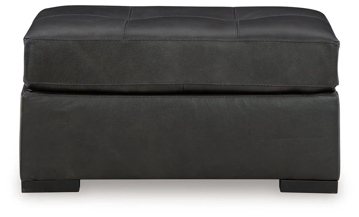 Brindley Pier - Oversized Accent Ottoman - Fog - Best Buy Furniture