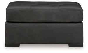 Brindley Pier - Oversized Accent Ottoman - Fog - Best Buy Furniture