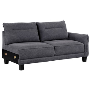 Verona - Loose Back Sectional Sofa - Gray