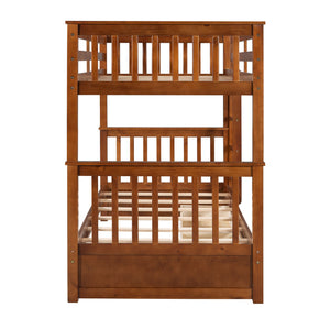 Bunk Bed With Ladders And 2 Storage Drawers