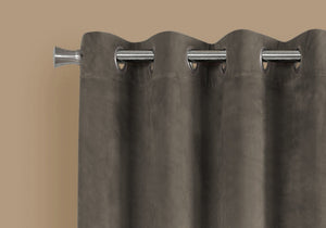 2 Pieces Set, Curtain Panel, Room Darkening, Grommet, Contemporary & Modern - Best Buy Furniture