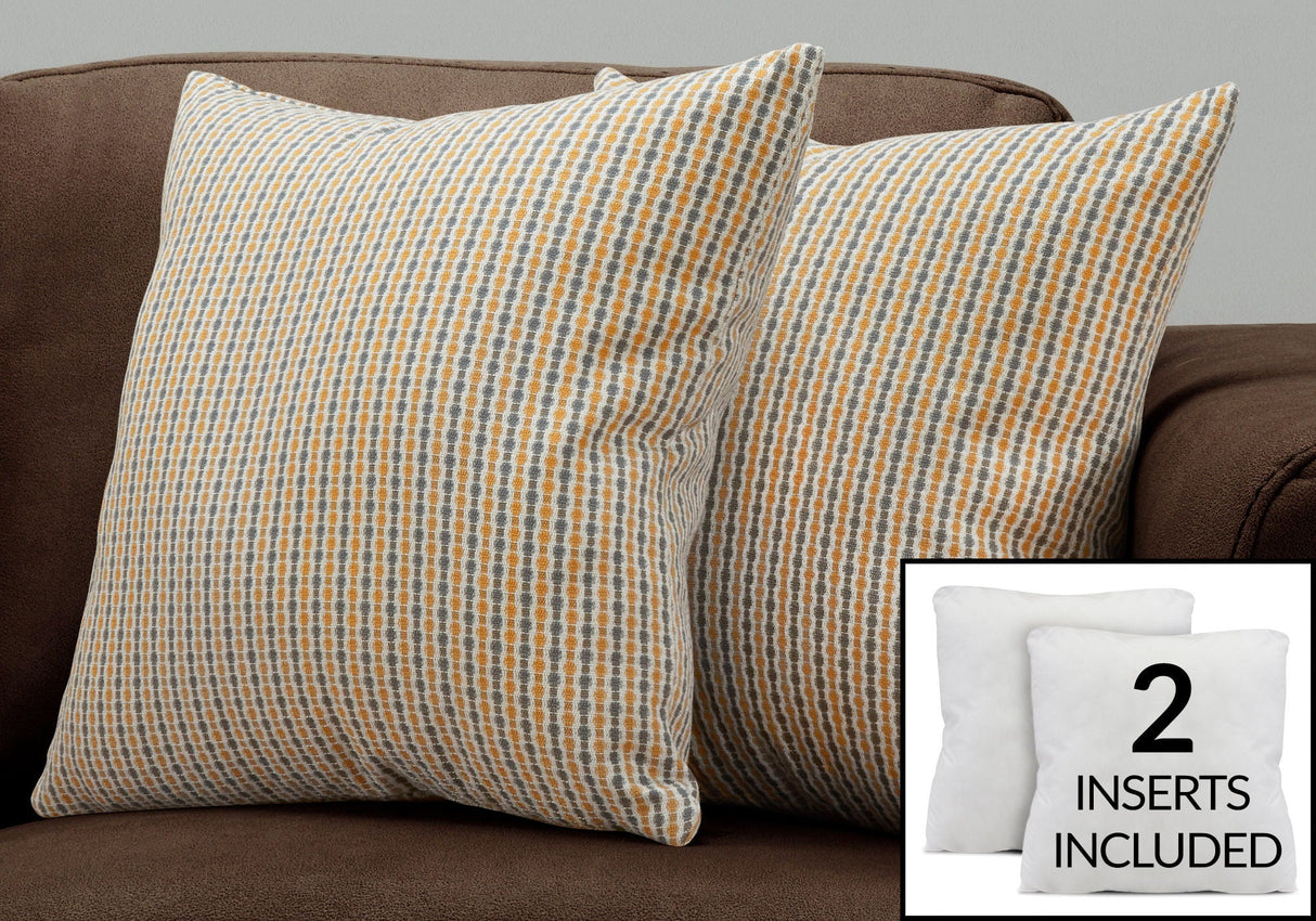 Pillows, Square, Insert Included, Decorative Throw, Hypoallergenic - Best Buy Furniture