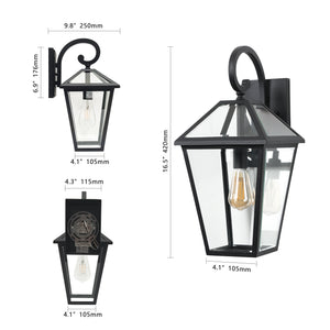 10" 2-Piece Outdoor Wall Lanterns