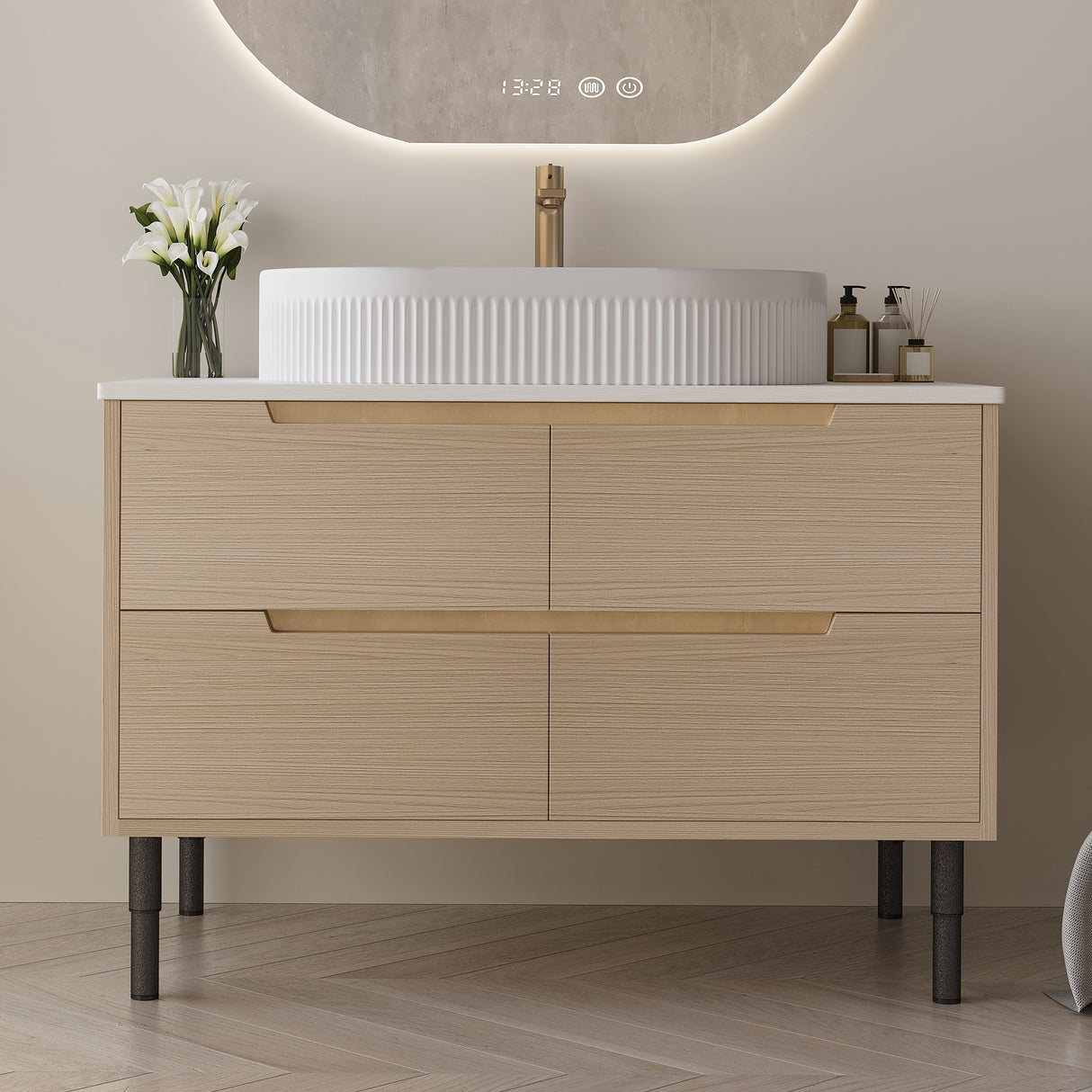 36 Inch Bathroom Vanity with Ceramic Sink