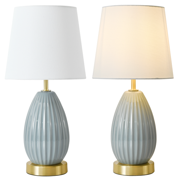 18-Inch Table Lamp Set of 2 with E26 Socket
