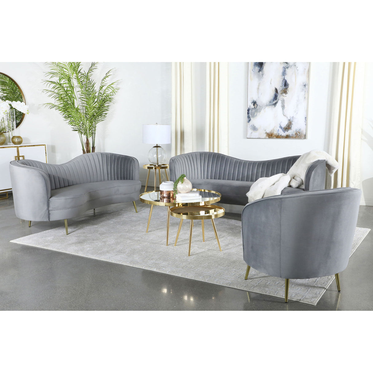 Tufted Upholstered Lounge Seating Chair