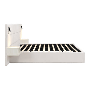 Soft, Comfortable, Luxurious Upholstered Smart Bed with Reading Light - King