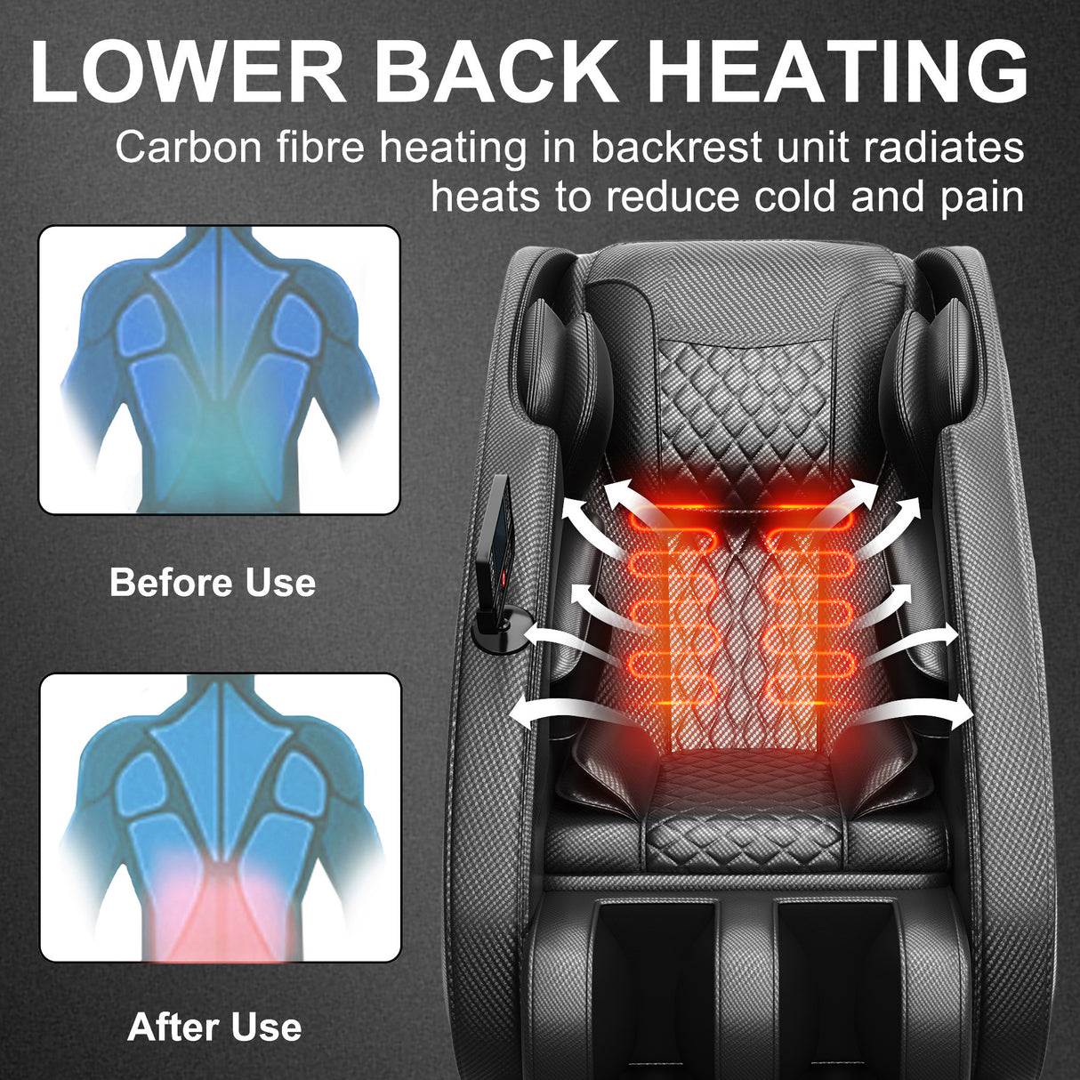 Massage Chair Recliner With Zero Gravity and Full Body Air Pressure