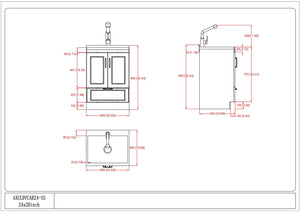 Cardinal - Laundry Cabinet With Faucet And Sink - White - Wood