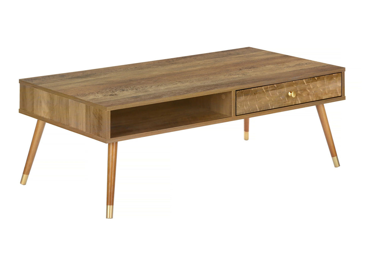 Coffee Table, Accent, Cocktail, Rectangular, Storage, Living Room, Wood Legs, Mid Century - Walnut - Best Buy Furniture