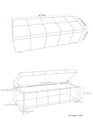 Castleford - Contemporary Storage Ottoman
