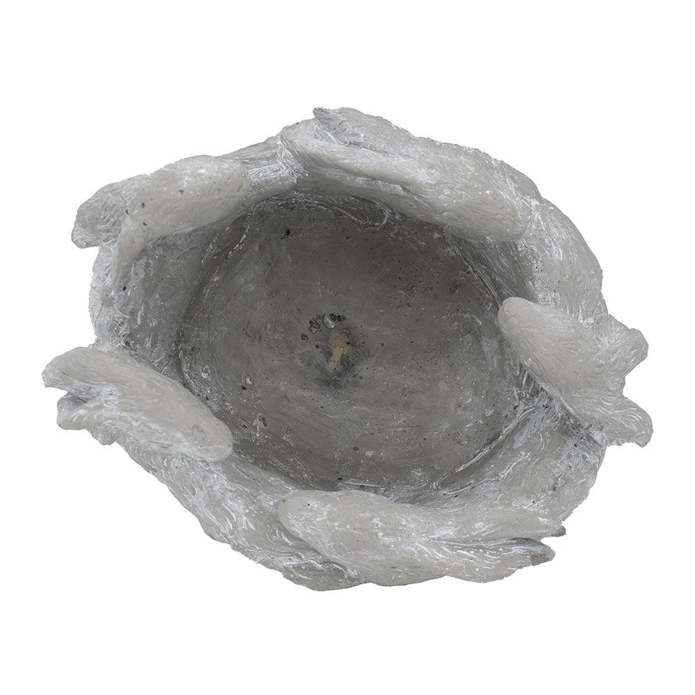 5 Bunny Cement Planter with Playful Bunny Design - Cement