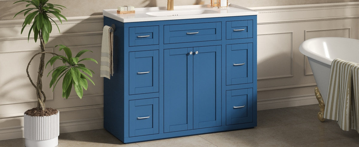 Navy Blue 48" Bathroom Vanity